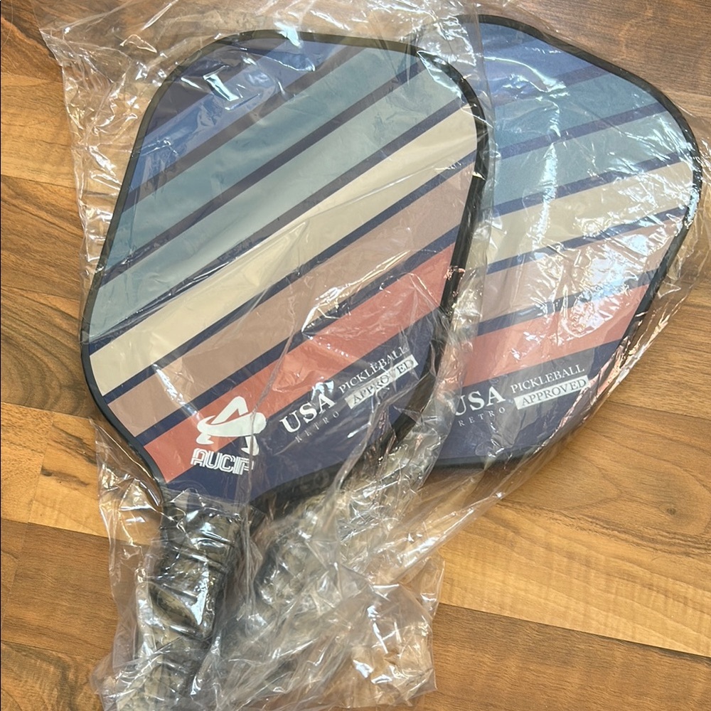 Pickleball Paddles with Striped Design